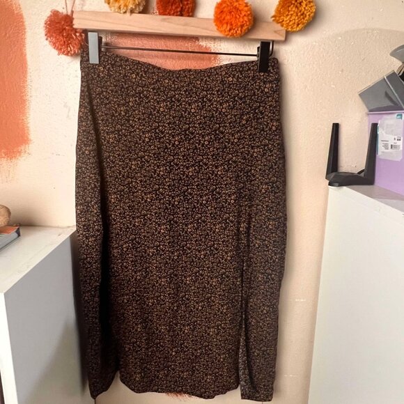 Floral Midi slit skirt - Picture 1 of 6